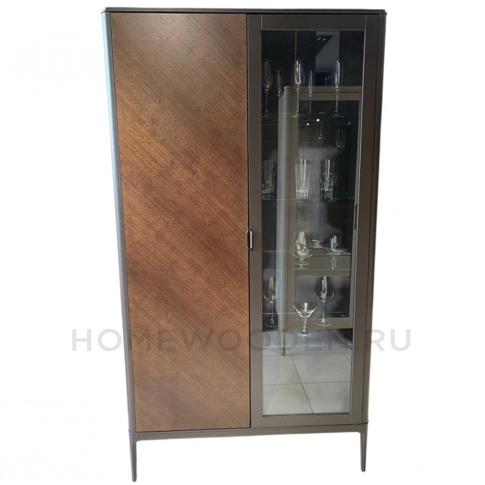 Шкаф-витрина Модена Т 674 шпон