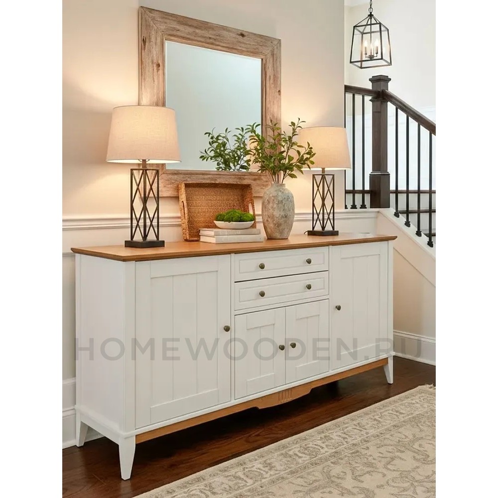 Тумба с двумя ящиками 222 Пенни массив сосны