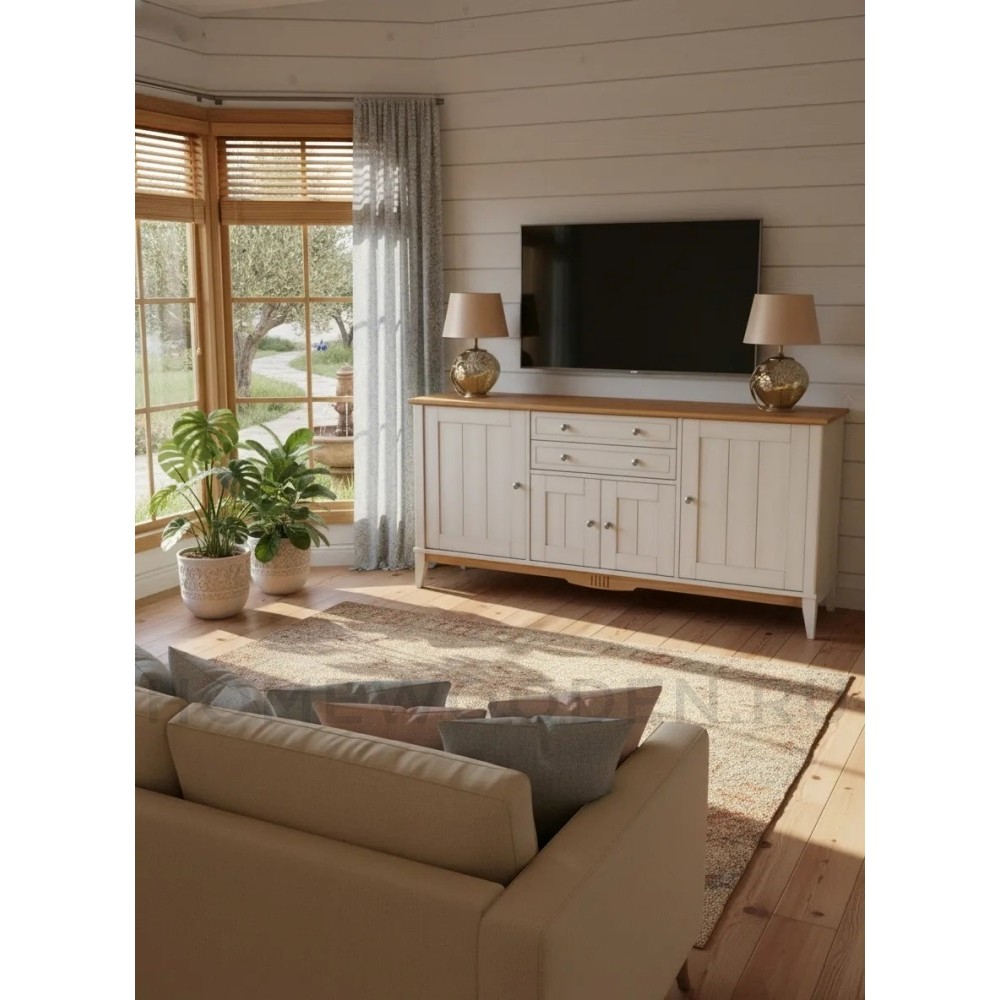 Тумба с двумя ящиками 222 Пенни массив сосны