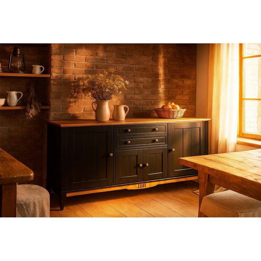 Тумба с двумя ящиками 222 Пенни массив сосны