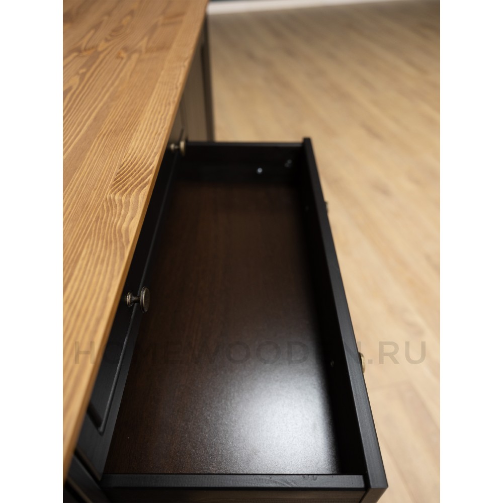 Тумба с двумя ящиками 222 Пенни массив сосны