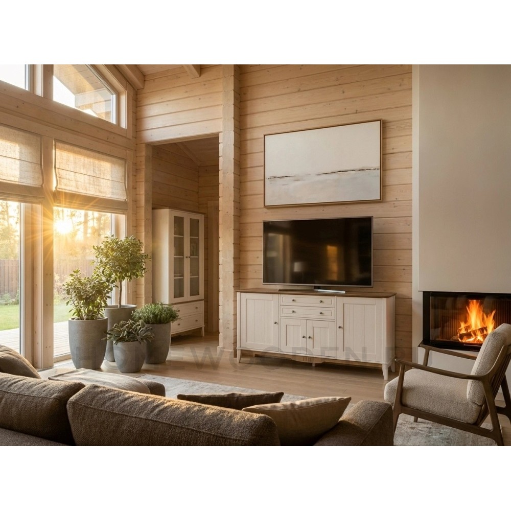 Тумба с двумя ящиками 222 Пенни массив сосны