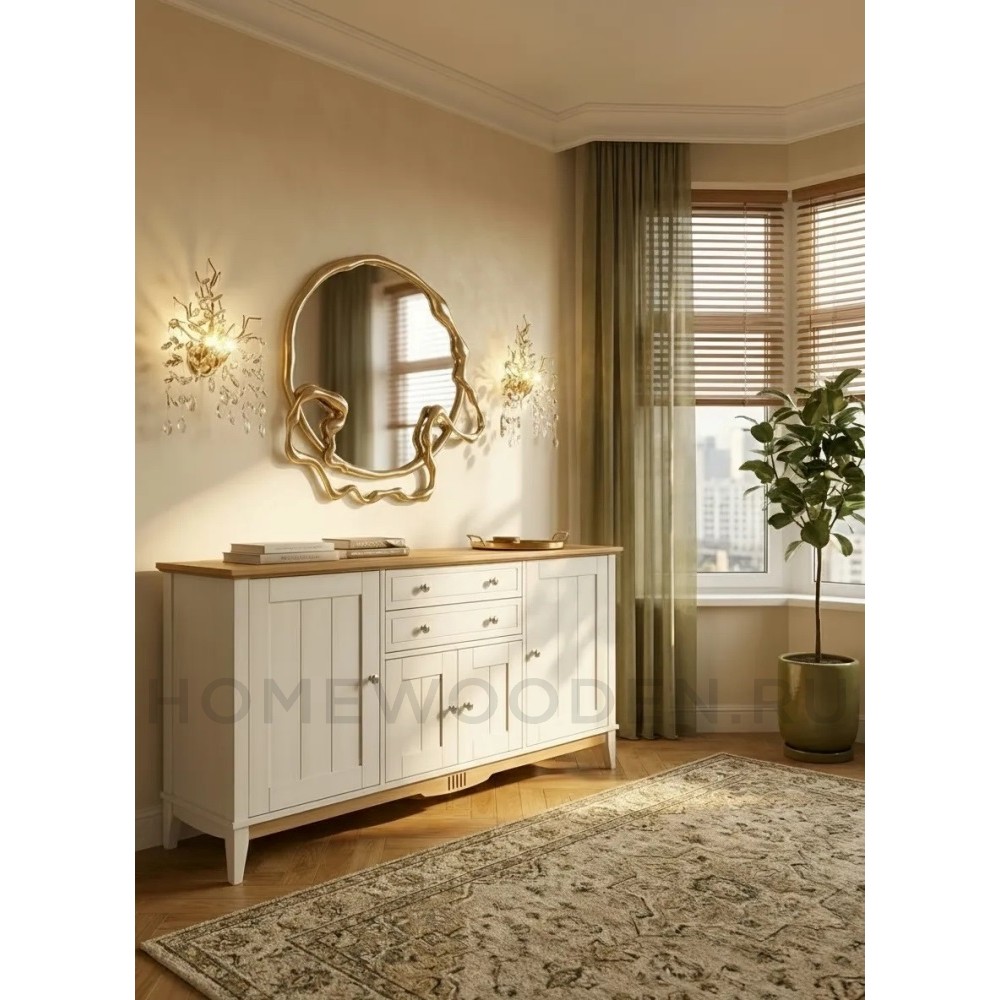 Тумба с двумя ящиками 222 Пенни массив сосны