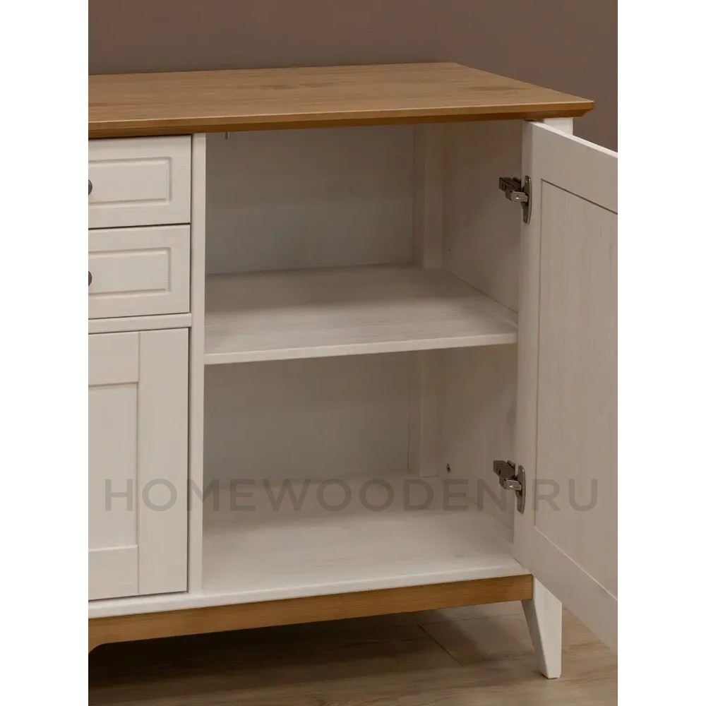 Тумба с двумя ящиками 222 Пенни массив сосны