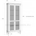 Шкаф для посуды Ольса-С 200 из массива сосны