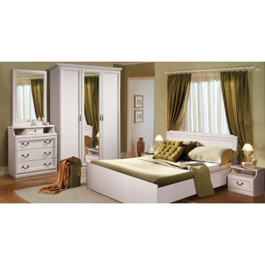 Спальня Нинель Белая эмаль