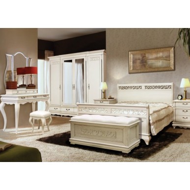 Спальня Оскар Белая эмаль+ТП