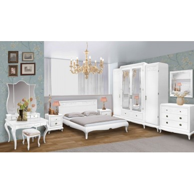 Спальня Соната Белая эмаль+ТП
