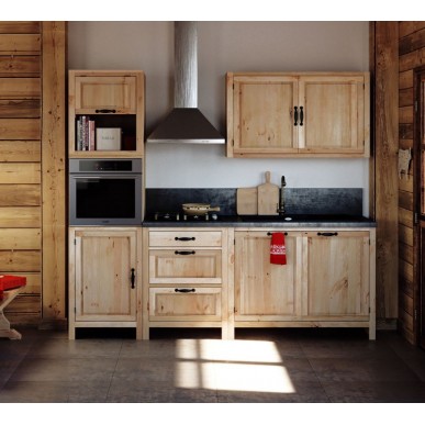 Кухня Шампань 200 см Массив сосны