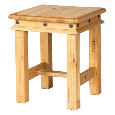 Табурет Викинг L из массива сосны