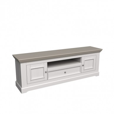 ТУМБА ТВ ФОРЕСТ 2 ДВЕРИ 1 ЯЩИК БЕЛЫЙ ВОСК/АНТРАЦИТ