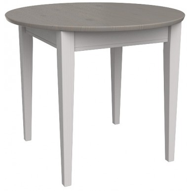 СТОЛ ОБЕДЕННЫЙ РАСКЛАДНОЙ ФОРЕСТ 90/125 БЕЛЫЙ ВОСК/АНТРАЦИТ