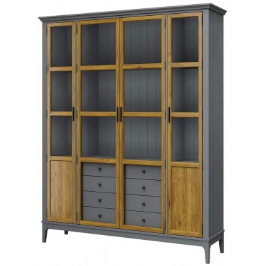 Шкаф для книг Квадро-С 422С/04 из массива сосны