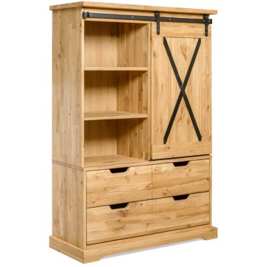 Шкаф с витриной Рэйлвэй V1