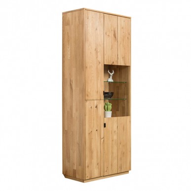 Шкаф с витриной MANHATTAN 1 из массива дуба