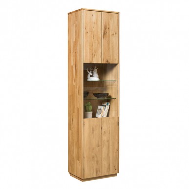 Шкаф с витриной MANHATTAN 2 из массива дуба