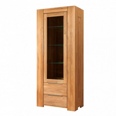 Шкаф с витриной FJORD 1 из массива дуба