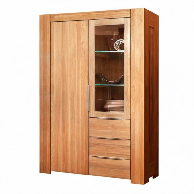 Шкаф с витриной FJORD 2 из массива дуба