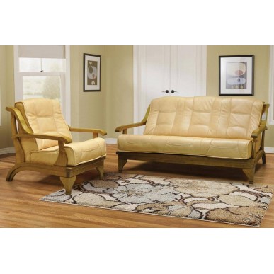 Диван и кресло Партнер Натуральная кожа