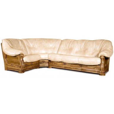 Кожаный диван угловой Милан 1 3Р-1