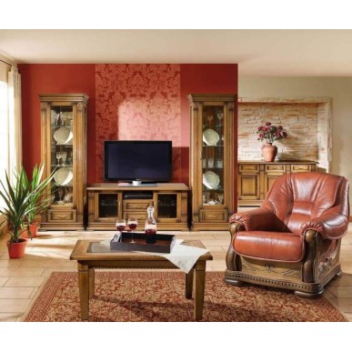 Гостиная Верди Классик Дуб рустикаль с патинированием