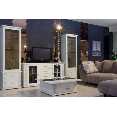 Гостиная Тунис Слоновая кость с серебром