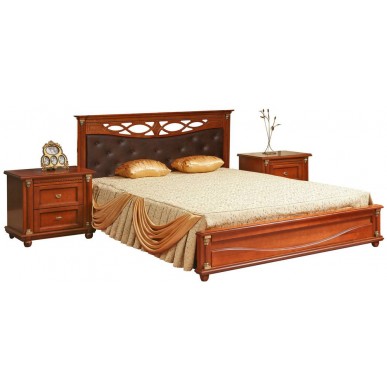 Кровать двойная Валенсия Классик с мягким изголовьем (П254.53) Кровать двойная Валенсия Классик с мягким изголовьем (П254.53)