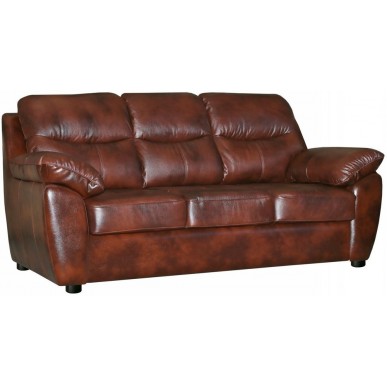 Кожаный Диван Плаза 3М