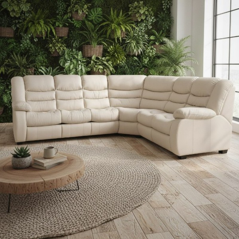 Угловые кожаные диваны