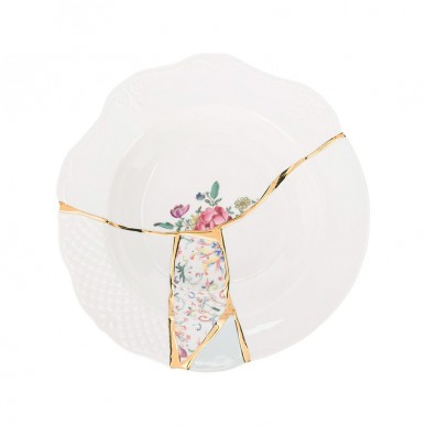 Тарелка глубокая Seletti Kintsugi фарфор 09623 Тарелка глубокая Seletti Kintsugi фарфор 09623