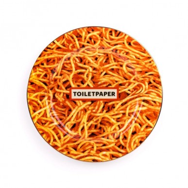 Тарелка Seletti Spaghetti Gold Border Тарелка Seletti Spaghetti Gold Border