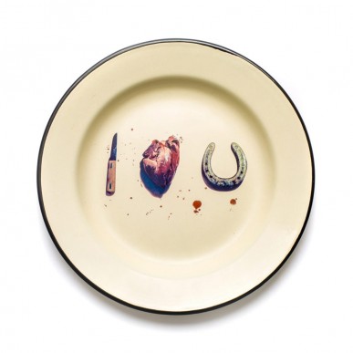 Тарелка Seletti I love u