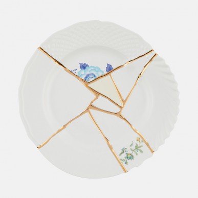 Тарелка Seletti Kintsugi фарфор 09613 Тарелка Seletti Kintsugi фарфор 09613