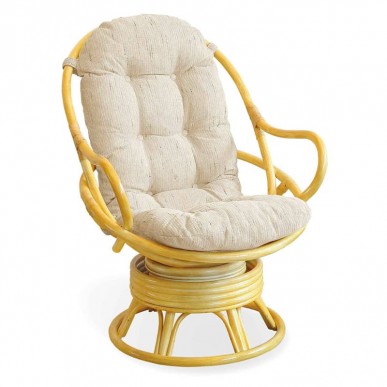 Крутящееся кресло качалка из ротанга 05/01 Крутящееся кресло качалка из ротанга 05/01