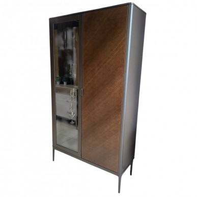 Шкаф-витрина Модена Т 674 шпон